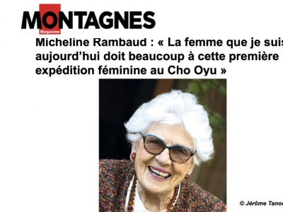 Montagnes Magazine : Une interview de Micheline Rimbaud